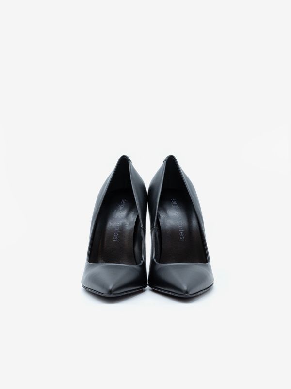 SERGIO LEVANTESI Decollete pelle tc 11.5 cm Nero SERGIO LEVANTESI Decollete pelle tc 11.5 cm Nero