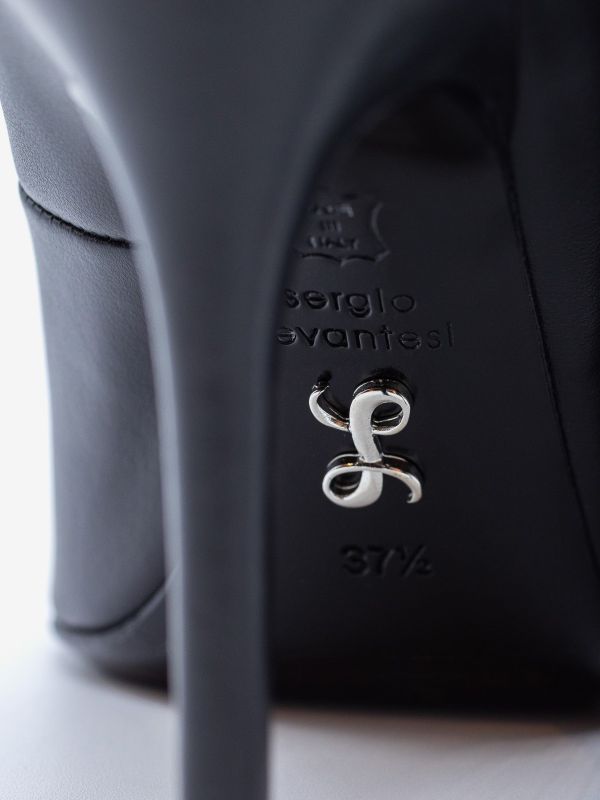 SERGIO LEVANTESI Decollete pelle tc 11.5 cm Nero SERGIO LEVANTESI Decollete pelle tc 11.5 cm Nero