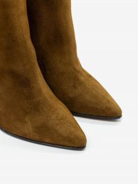 FRANCO RUSSO Stivale tc 8 cm camoscio Cuoio