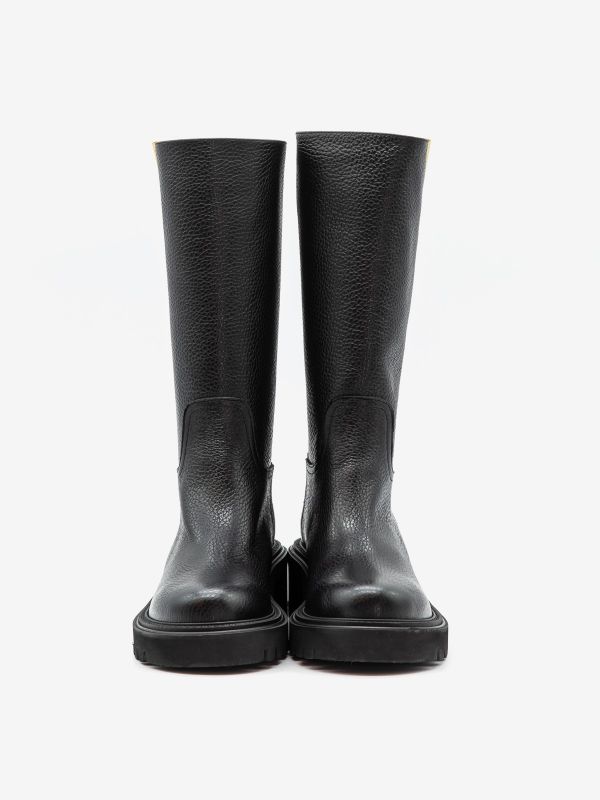 VIA ROMA 15 Biker pelle tc 5 cm fondo gomma Nero VIA ROMA 15 Biker pelle tc 5 cm fondo gomma Nero