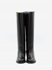 VIA ROMA 15 Stivale pelle dettaglio V Nero