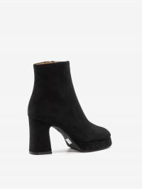 ROBERTO FESTA Stivaletto camoscio tc 8 cm con plateau Nero