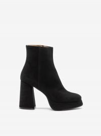 ROBERTO FESTA Stivaletto tc 11 con plateau camoscio Nero