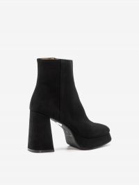 ROBERTO FESTA Stivaletto tc 11 con plateau camoscio Nero