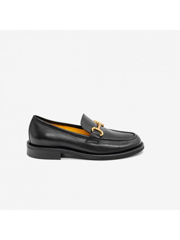 MARA BINI Mocassino tc 1 cm pelle + morsetto Nero MARA BINI Mocassino tc 1 cm pelle + morsetto Nero