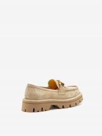 MARA BINI Mocassino fondo gomma + fibbia strass Beige