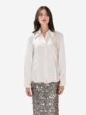 P.A.R.O.S.H. Camicia seta e pizzo Bianco