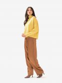 P.A.R.O.S.H. Pantalone palazzo cotone Celeste
