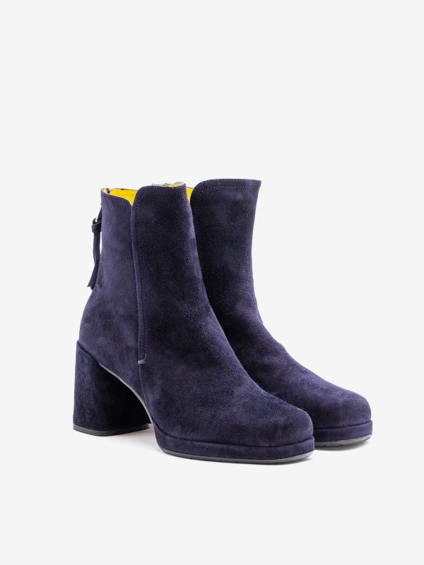 MARA BINI Stivaletto tc 7 cm camoscio Blu MARA BINI Stivaletto tc 7 cm camoscio Blu