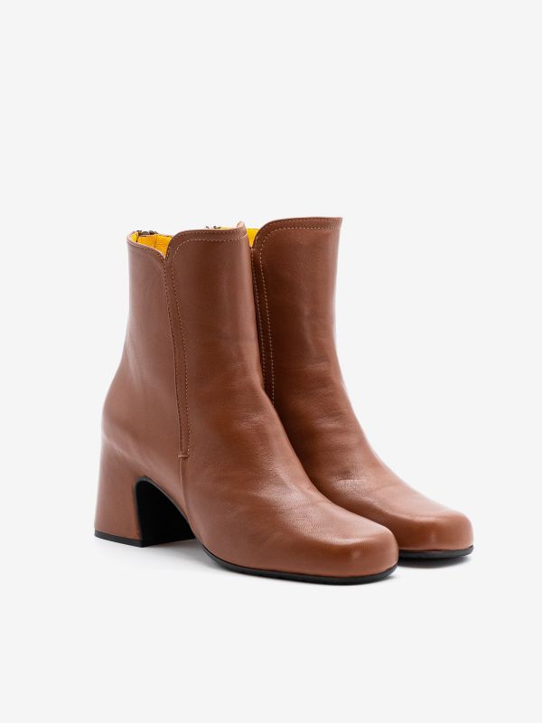 MARA BINI Stivaletto tc 5 cm pelle Cuoio MARA BINI Stivaletto tc 5 cm pelle Cuoio