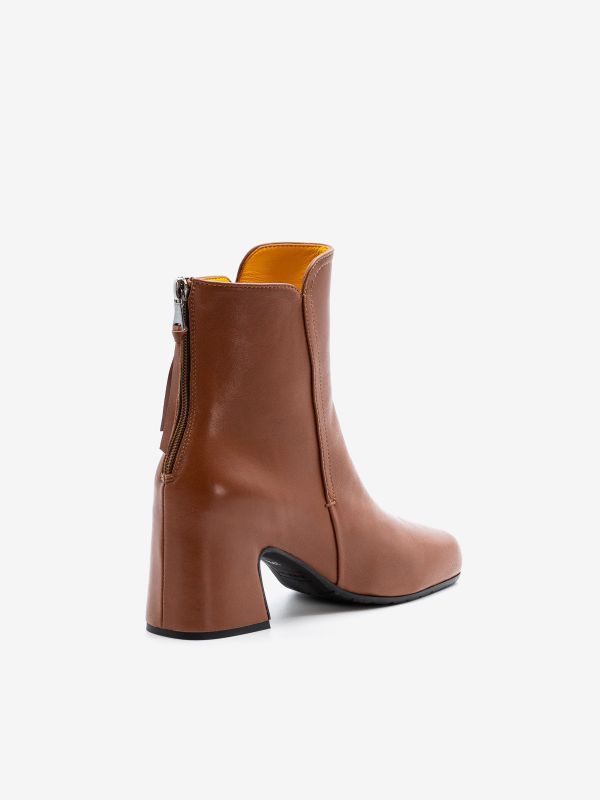 MARA BINI Stivaletto tc 5 cm pelle Cuoio MARA BINI Stivaletto tc 5 cm pelle Cuoio