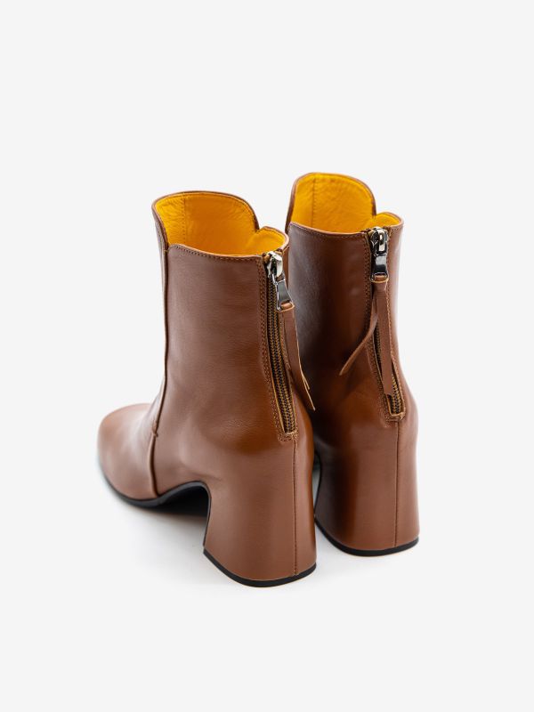 MARA BINI Stivaletto tc 5 cm pelle Cuoio MARA BINI Stivaletto tc 5 cm pelle Cuoio