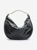 BORBONESE Borsa hobo media tessuto classico 