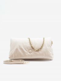 GAVAZZENI Borsa con patta media pelle Vaniglia