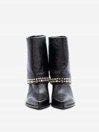 ELENA IACHI Camperos pelle con borchie gambale alto Nero