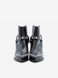 ELENA IACHI Camperos con borchie gambale basso Nero