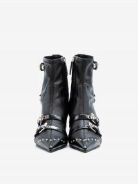 LELLA BALDI Stivaletto tc 5 cm pelle con fibbie Nero