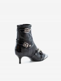 LELLA BALDI Stivaletto tc 5 cm pelle con fibbie Nero