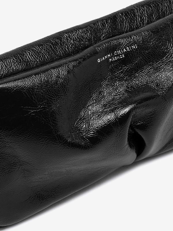 GIANNI CHIARINI Celeste: borsa con tracolla naplak piccola Nero