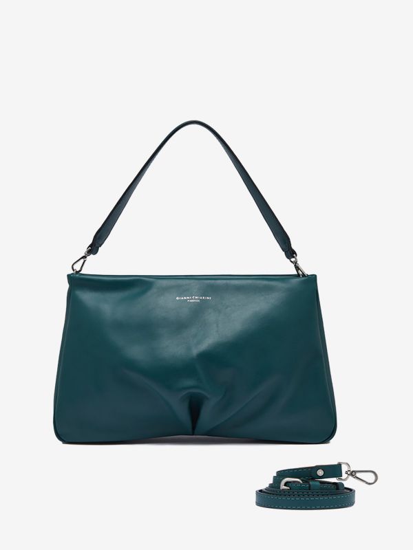 GIANNI CHIARINI Celeste grande pelle liscia Verde bosco