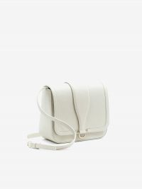 BORBONESE Borsa cross over medium pelle Gesso