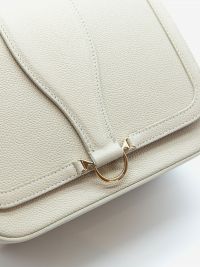 BORBONESE Borsa cross over medium pelle Gesso