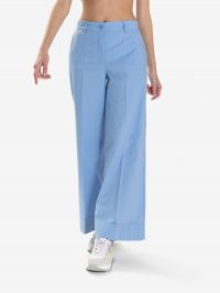 P.A.R.O.S.H. Pantalone palazzo cotone Celeste