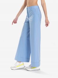 P.A.R.O.S.H. Pantalone palazzo cotone Celeste
