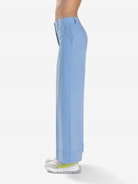 P.A.R.O.S.H. Pantalone palazzo cotone Celeste