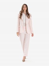 P.A.R.O.S.H. Blazer monopetto lino Rosa