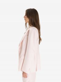 P.A.R.O.S.H. Blazer monopetto lino Rosa