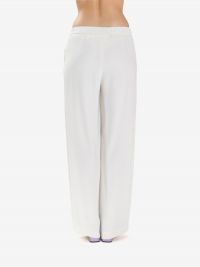P.A.R.O.S.H. Pantalone palazzo mezzo elastico cady Panna