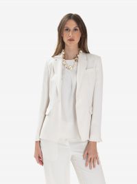P.A.R.O.S.H. Blazer monopetto cady Panna