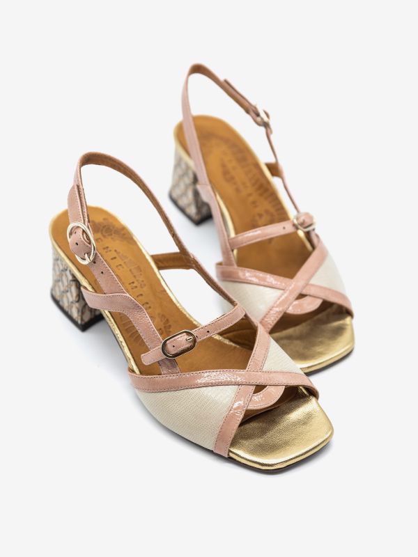 CHIE MIHARA Sandalo tc 50 fantasia + pelle Rosa CHIE MIHARA Sandalo tc 50 fantasia + pelle Rosa