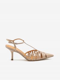 LELLA BALDI Chanel tc 50 vernice con cinturino a T Cipria