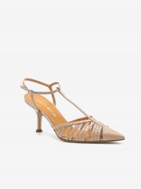 LELLA BALDI Chanel tc 50 vernice con cinturino a T Cipria