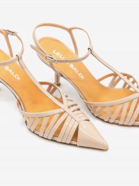 LELLA BALDI Chanel tc 50 vernice con cinturino a T Cipria