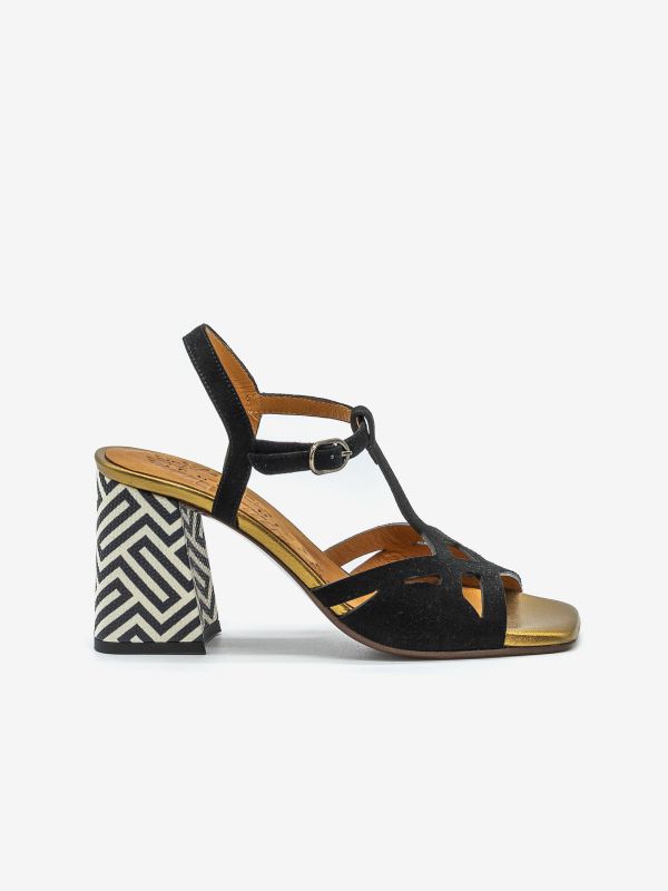 CHIE MIHARA Sandalo tc 90 camoscio Nero CHIE MIHARA Sandalo tc 90 camoscio Nero
