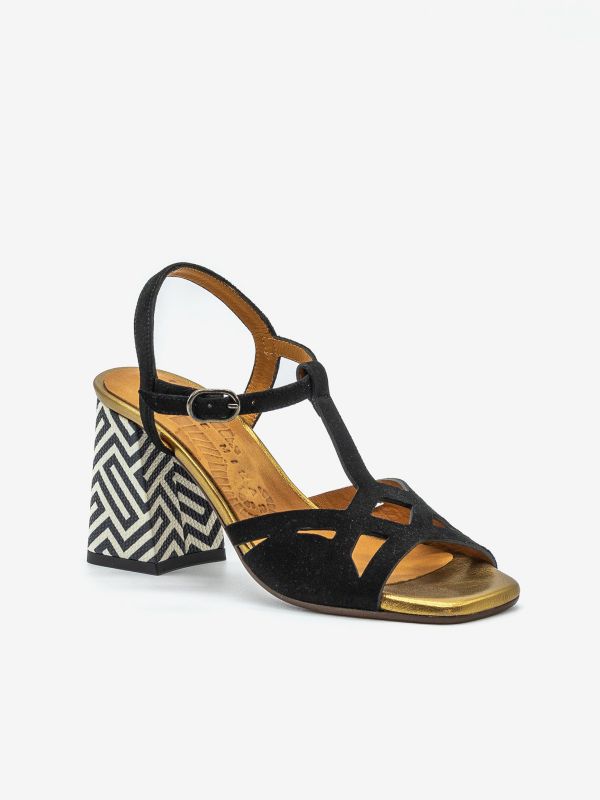 CHIE MIHARA Sandalo tc 90 camoscio Nero