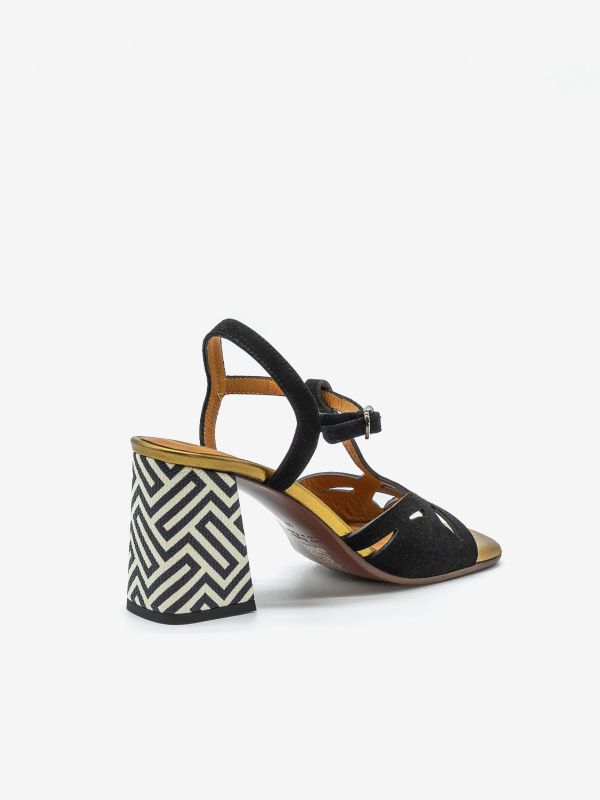 CHIE MIHARA Sandalo tc 90 camoscio Nero