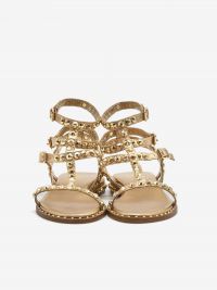 A.S.H. Sandalo 3 cinturini borchie oro Oro rosa