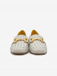MARA BINI Mocassino intrecciato Gesso