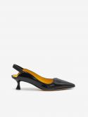 HALMANERA Ballerina slingback con fibbia Ghiaccio