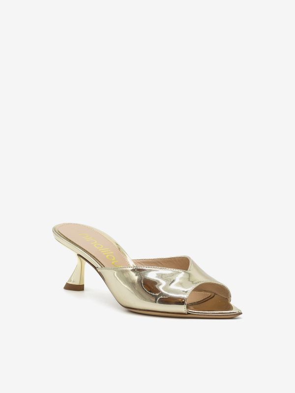 NINALILOU Mules tc 50 specchio Platino