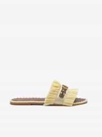 DE SIENA Ciabattina raffia Panna