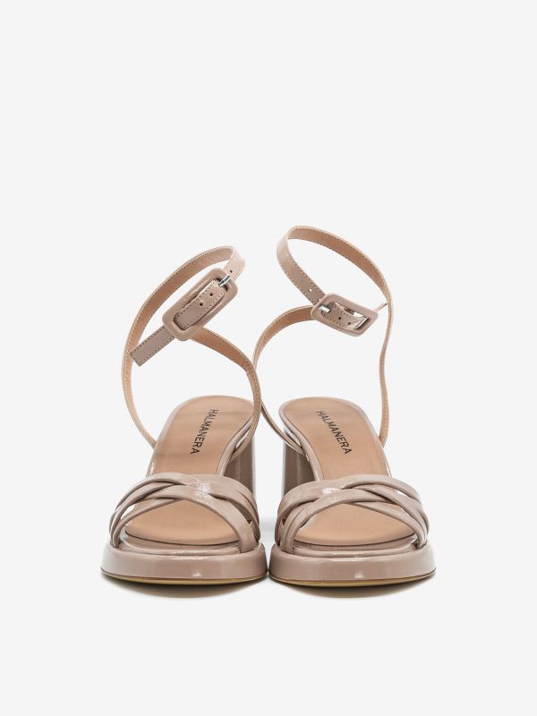 HALMANERA Sandalo intrecciato tc 7cm Nude HALMANERA Sandalo intrecciato tc 7cm Nude