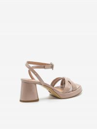 HALMANERA Sandalo intrecciato tc 7cm Nude