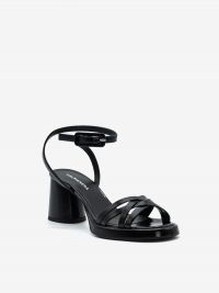 HALMANERA Sandalo intrecciato tc 7cm Nero