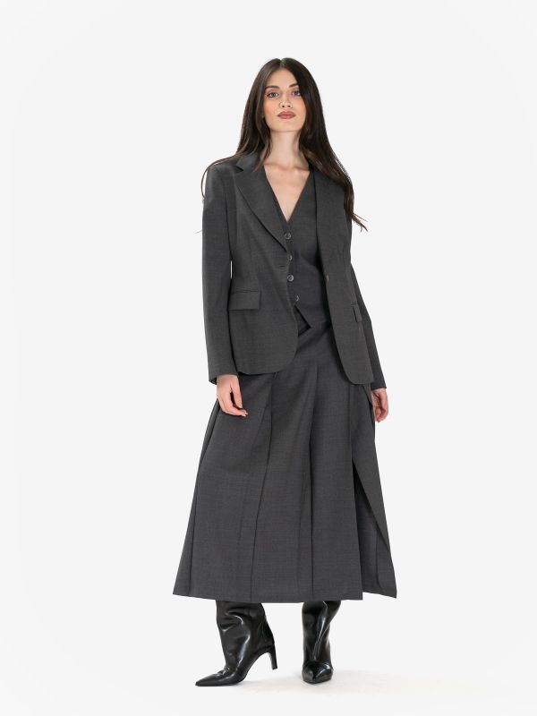 P.A.R.O.S.H. Blazer fresco lana monopetto Grigio P.A.R.O.S.H. Blazer fresco lana monopetto Grigio
