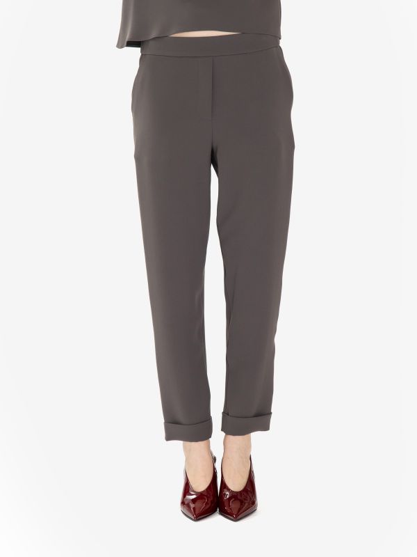 P.A.R.O.S.H. Pantalone sigaretta cady Grigio